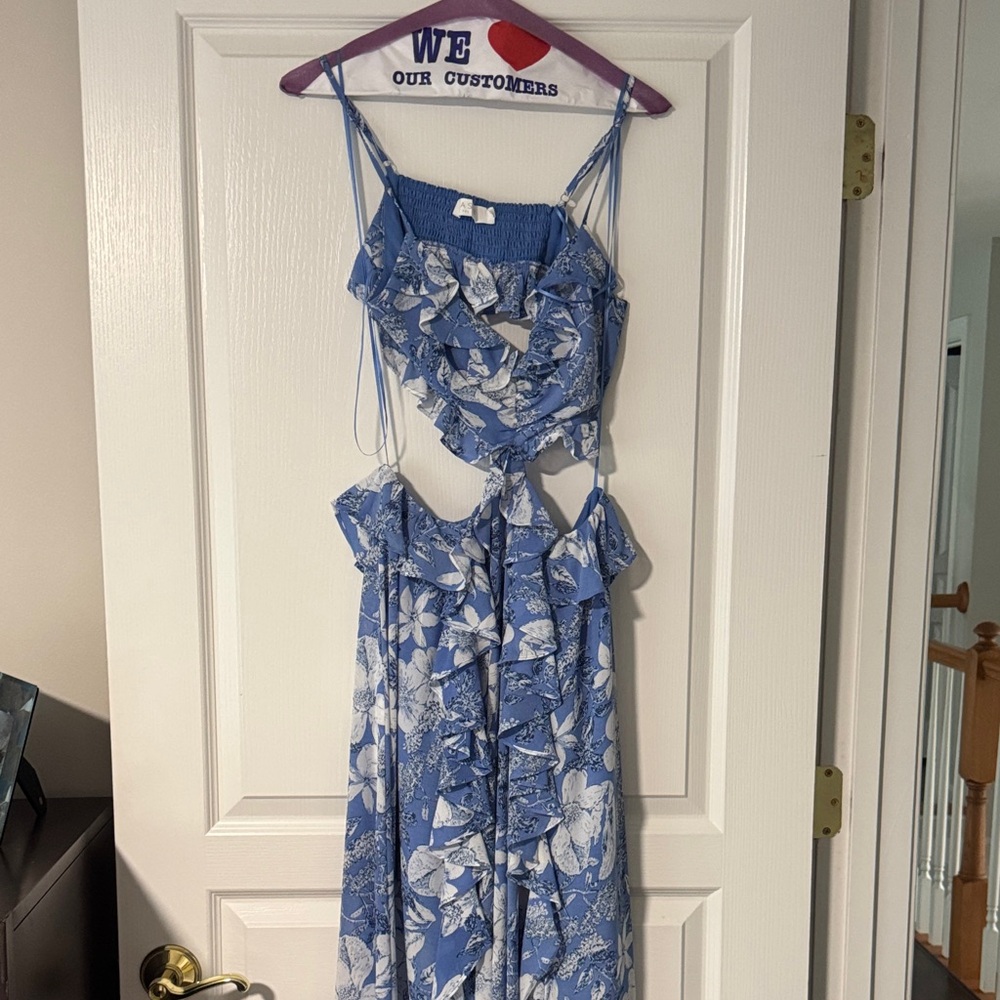 ASTR The Lable Floral Cutout Dress